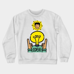 Genius light blub Crewneck Sweatshirt